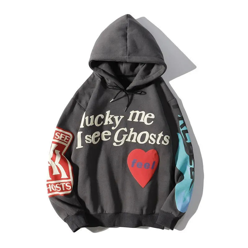 Graffiti alphabet print hoodie sweatshirt - Bellarte Enchanté Graffiti alphabet print hoodie sweatshirt